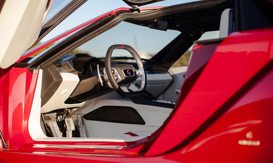 Italdesign Giugiaro Parcour, 2013 - The adjustable pedals actuate carbon-ceramic brakes. There is no brake booster - Photo by Davey G. Johnson.